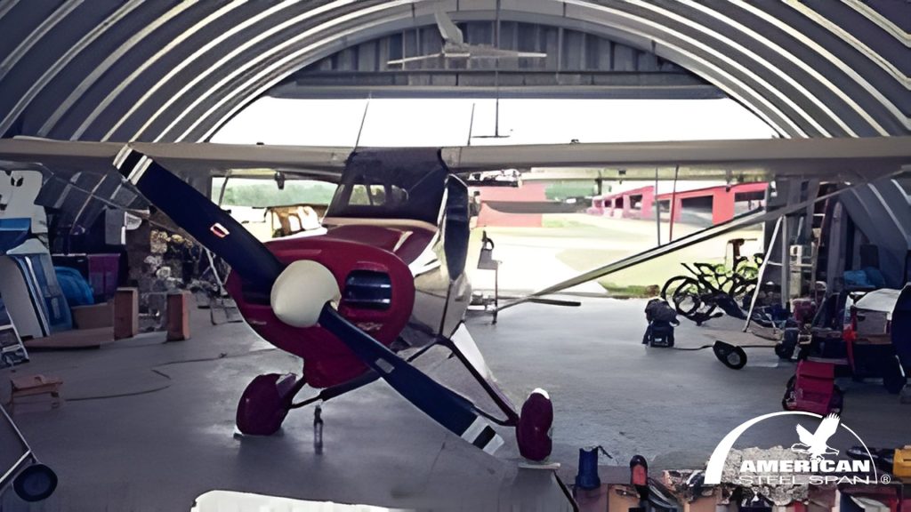 aircraft hangar building