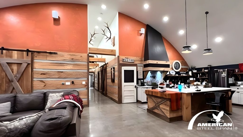 steel arch building home
