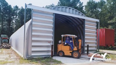 industrial forklift building