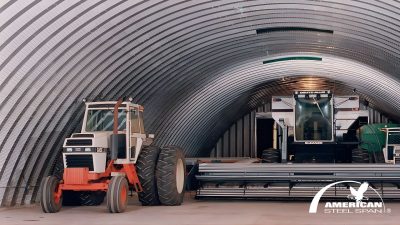 metal equipment barn
