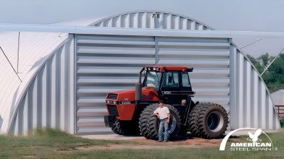 red tractor ag barn